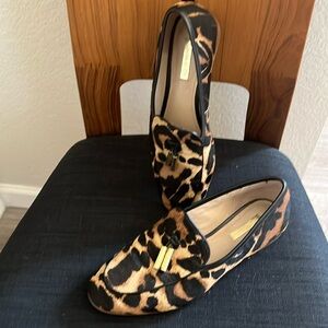 Leopard Print Louise Et Cie Slipon Loafers, Cow Hide,  Light Wear “Blondell”
